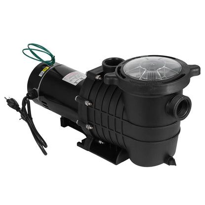 2HP Swimming Pool Pump Motor w Strainer Hi-Flo Aquarium Water Pumps For Ground Pool Purifier Water Circulation Pool Pump