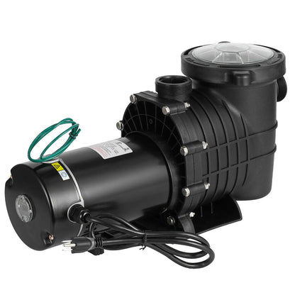 2HP Swimming Pool Pump Motor w Strainer Hi-Flo Aquarium Water Pumps For Ground Pool Purifier Water Circulation Pool Pump