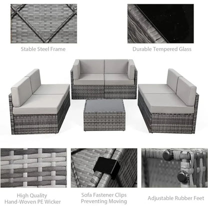 7-piece patio furniture set