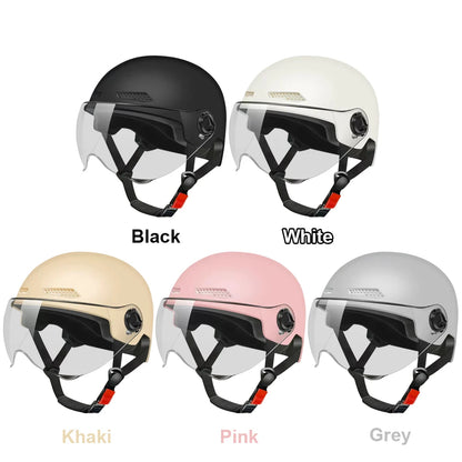 Electric Bike Helmet Riding Safety Helmet Adjustable Sports Helmet Breathable Detachable Lining Cycling Accessories for Summer