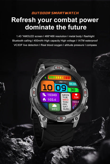 New Outdoor Military Smart Watch