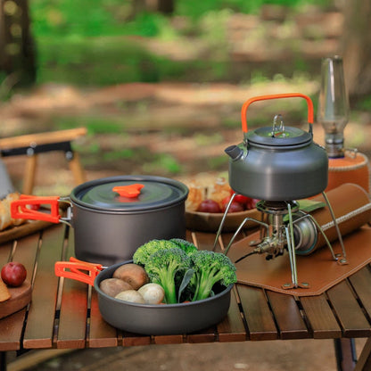 Camping Equipment Cookware Set