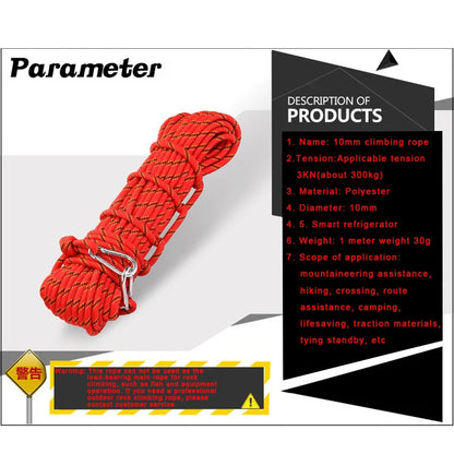 10m20m Outdoor Rescue Rope