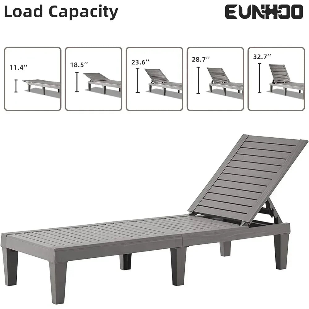 Outdoor Chaise Lounge Set of 2,