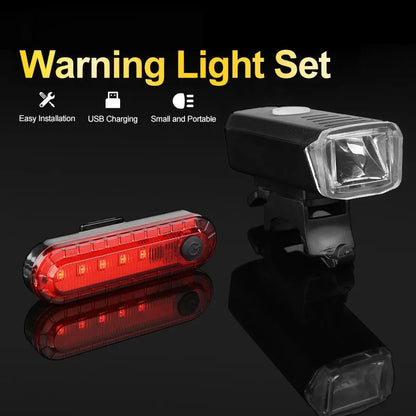 ZK50 Bike Front Headlight Bicycle Lights Rechargeable Back Rear Taillight Road MTB Mountain For Night Riding Bike Accessories