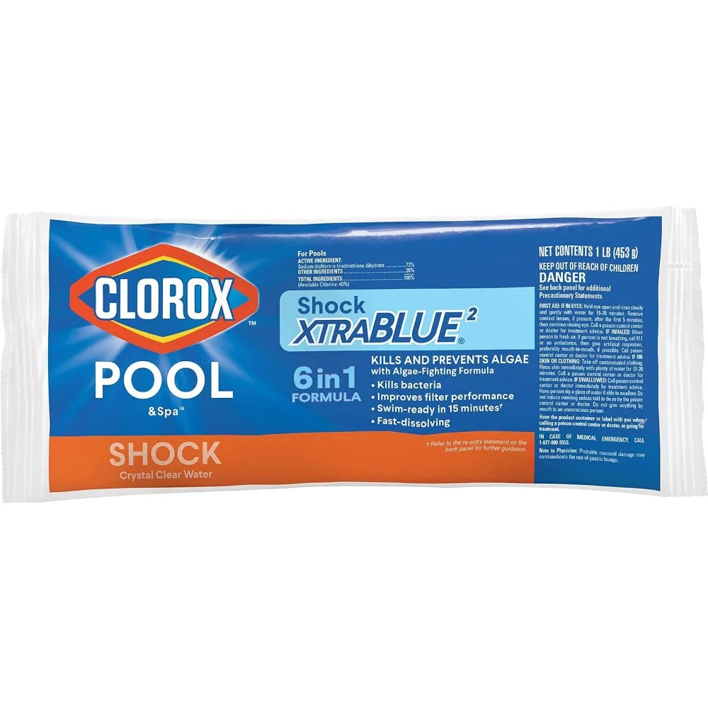 Pool Shock XtraBlue (12 1-lb Bags), 12 Pack, White