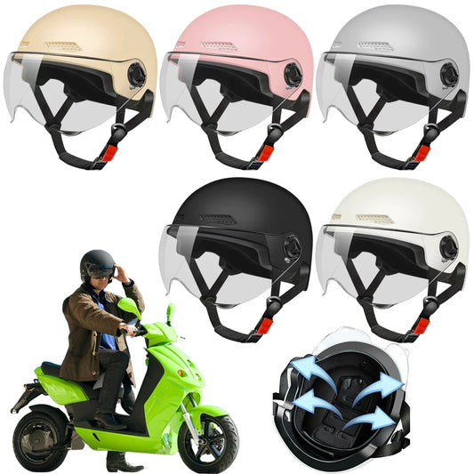 Electric Bike Helmet Riding Safety Helmet Adjustable Sports Helmet Breathable Detachable Lining Cycling Accessories for Summer