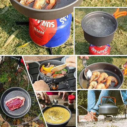 Camping Equipment Cookware Set