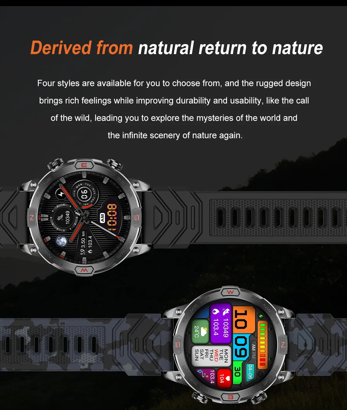 New Outdoor Military Smart Watch