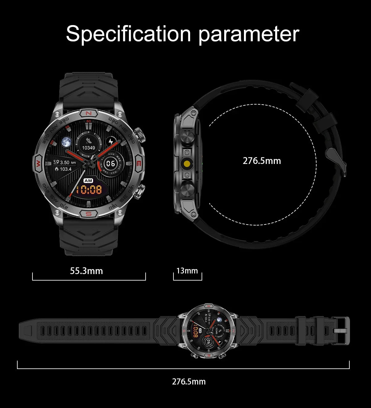 New Outdoor Military Smart Watch