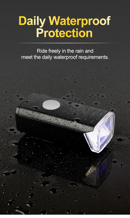 ZK50 Bike Front Headlight Bicycle Lights Rechargeable Back Rear Taillight Road MTB Mountain For Night Riding Bike Accessories