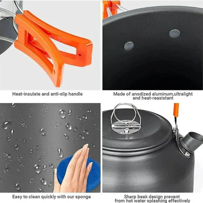 Camping Equipment Cookware Set