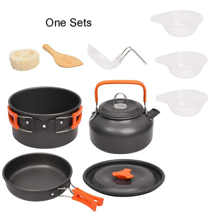 Camping Equipment Cookware Set