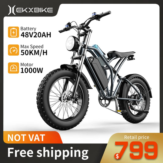 EKX T1 Electric Bike 20‘’*4.0 Fat Tires