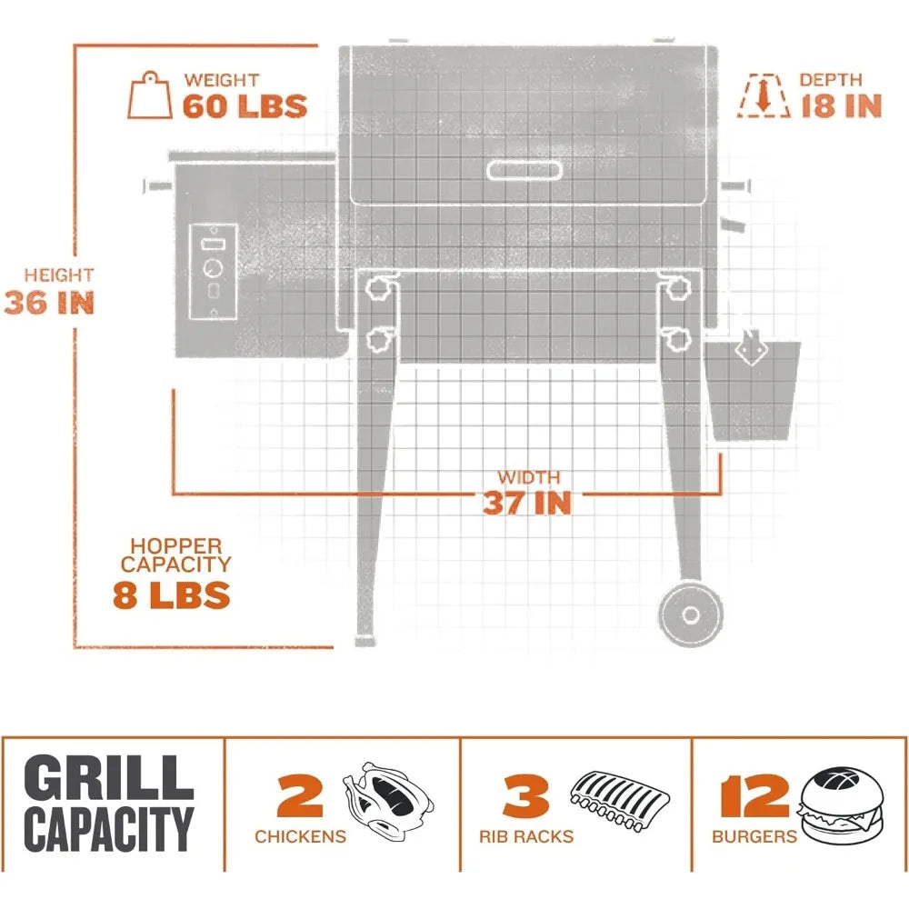 Portable Electric Wood Pellet Grill