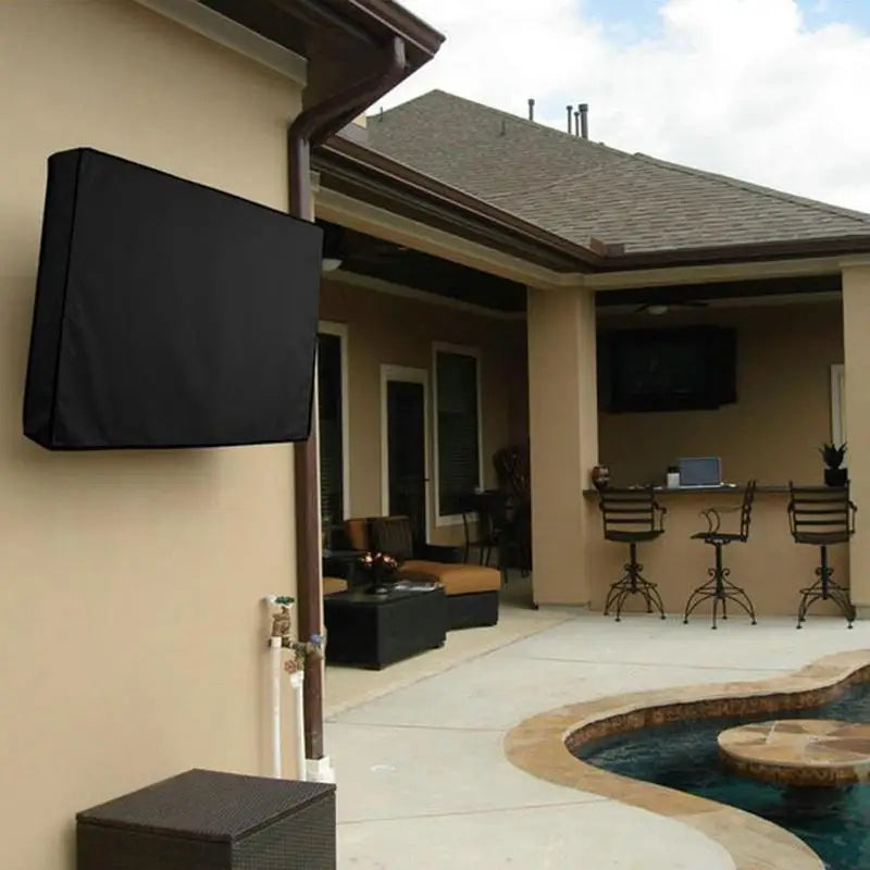 New Outdoor Garden TV Cover for Outside Flat Screen TV Waterproof and Dustproof TV Screen Protector