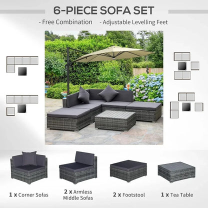 6 Piece Patio Furniture Set