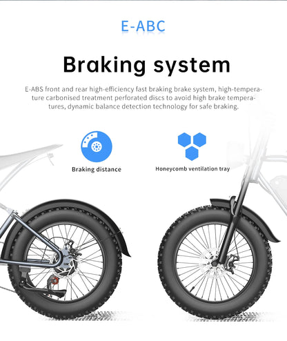 EKX T1 Electric Bike 20‘’*4.0 Fat Tires