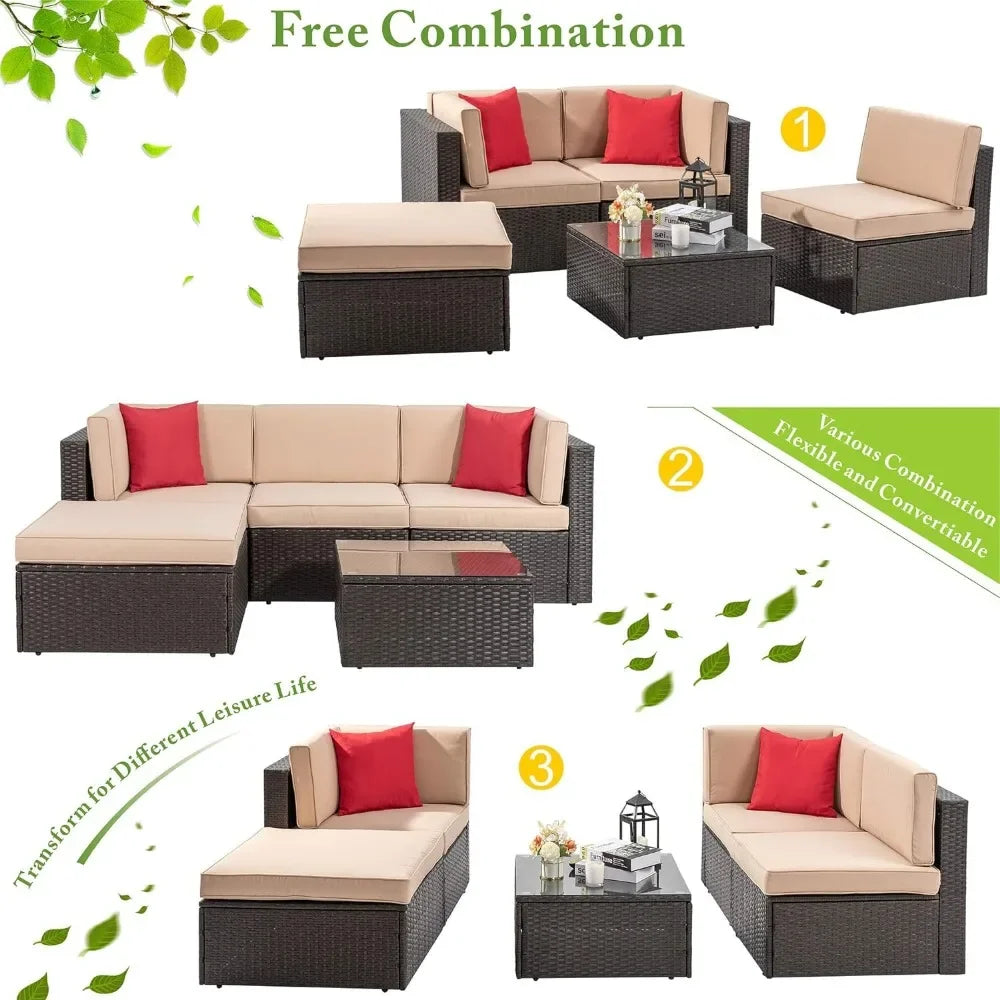 5-piece terrace furniture set