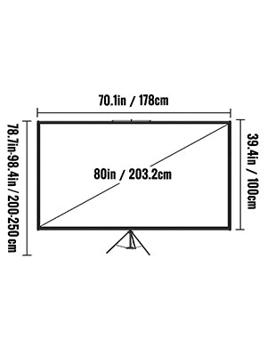 Tripod Projector Screen