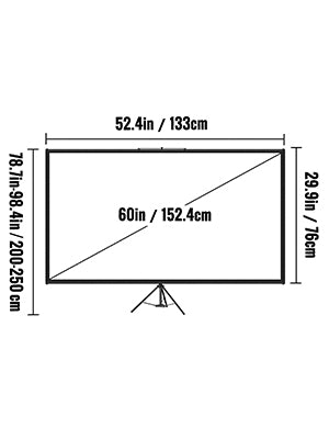 Tripod Projector Screen